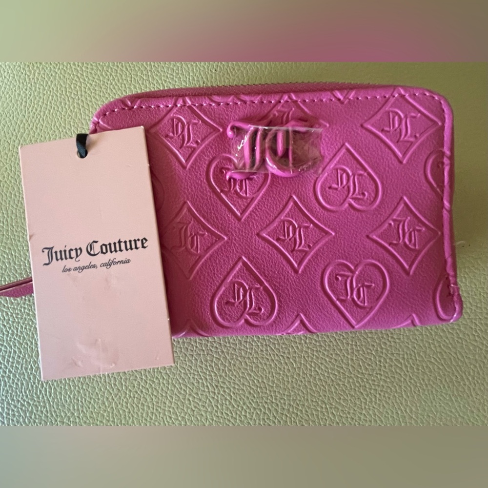 Juicy Couture Pink Key & Card Holder